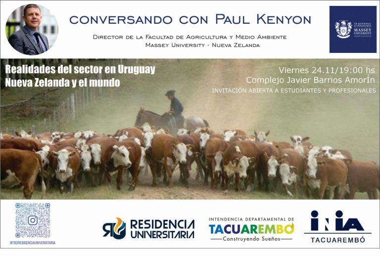 Conversatorio junto a Paul Kenyon: “Realidades del sector en Uruguay, Nueva Zelanda y el mundo