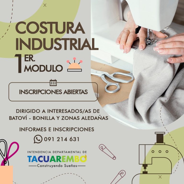 Inscriben para el primer módulo del Curso de Costura Industrial