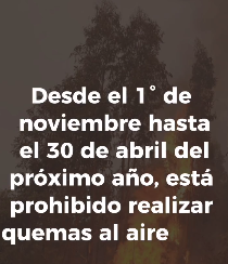 Incendios varios: Afectaciones de hasta 11 hectáreas .