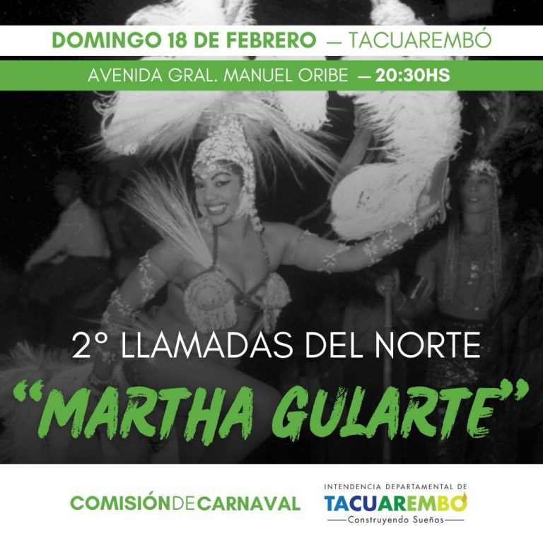 Llamadas del Norte Martha Gularte este Domingo desde las 20.30 por Avenida Oribe