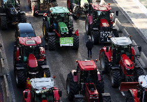 Las protestas de agricultores marcan la agenda electoral europea.