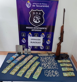 Operación “Blacklist” desarticula bocas de venta de estupefacientes y recupera objetos hurtados