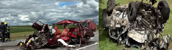 Accidente fatal en Ruta 3 con 4 personas fallecidas.