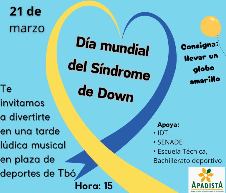 IDT sa adhiere Día internacional del Síndrome de Down junto a Apadista