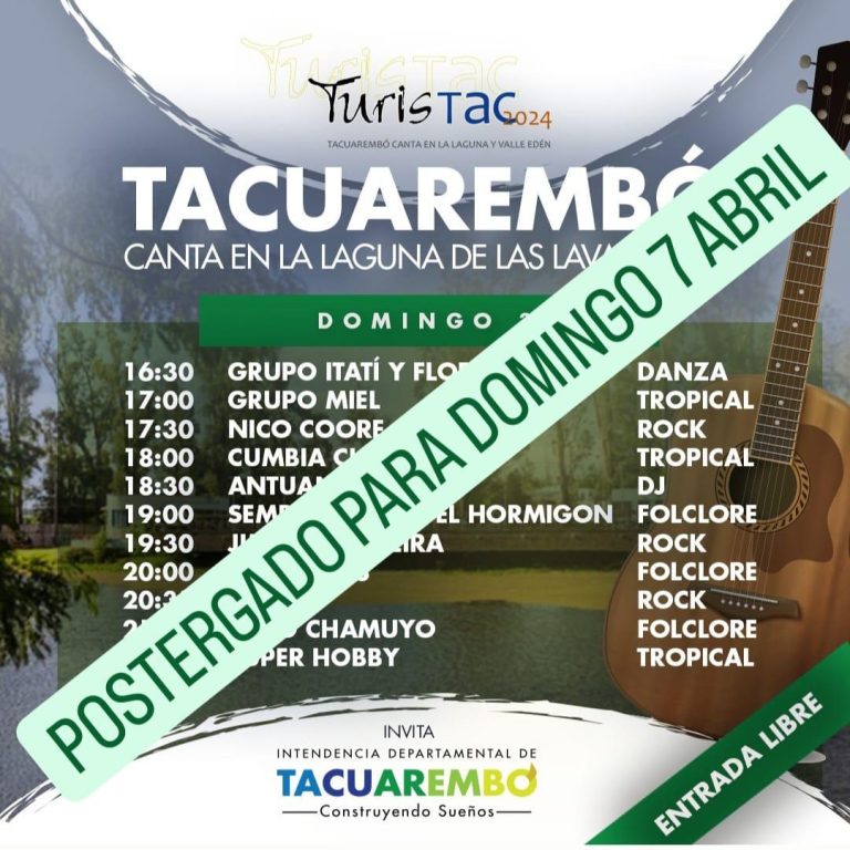 Shows postergados en Laguna de las Lavanderas y Valle Edén