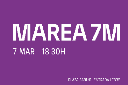 MAREA  7M _Jueves 7 de marzo, 18.30 h. Plaza Juan Pedro Fabini.