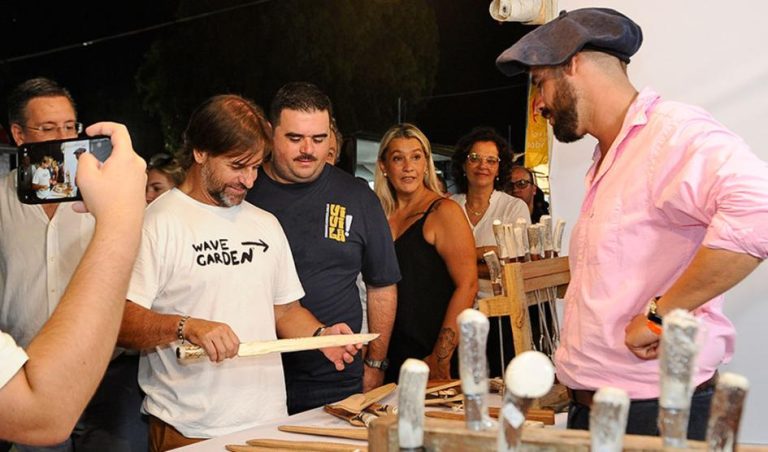 Lacalle Pou participó en la 57.ª edición de la Fiesta de la Cerveza