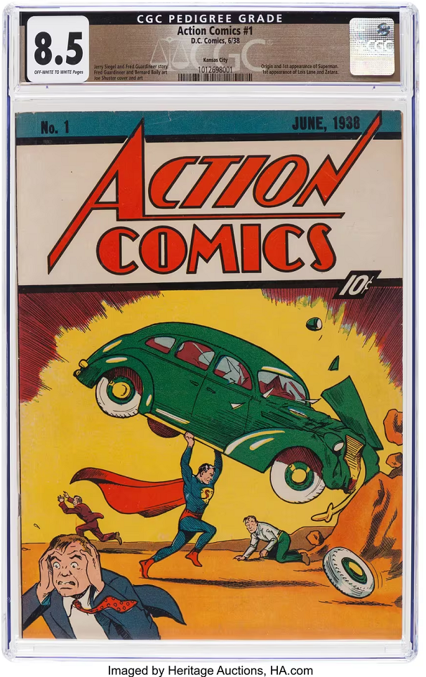 Un cómic de Superman, vendido en USD 6 millones, se convierte en el más caro de la historia.