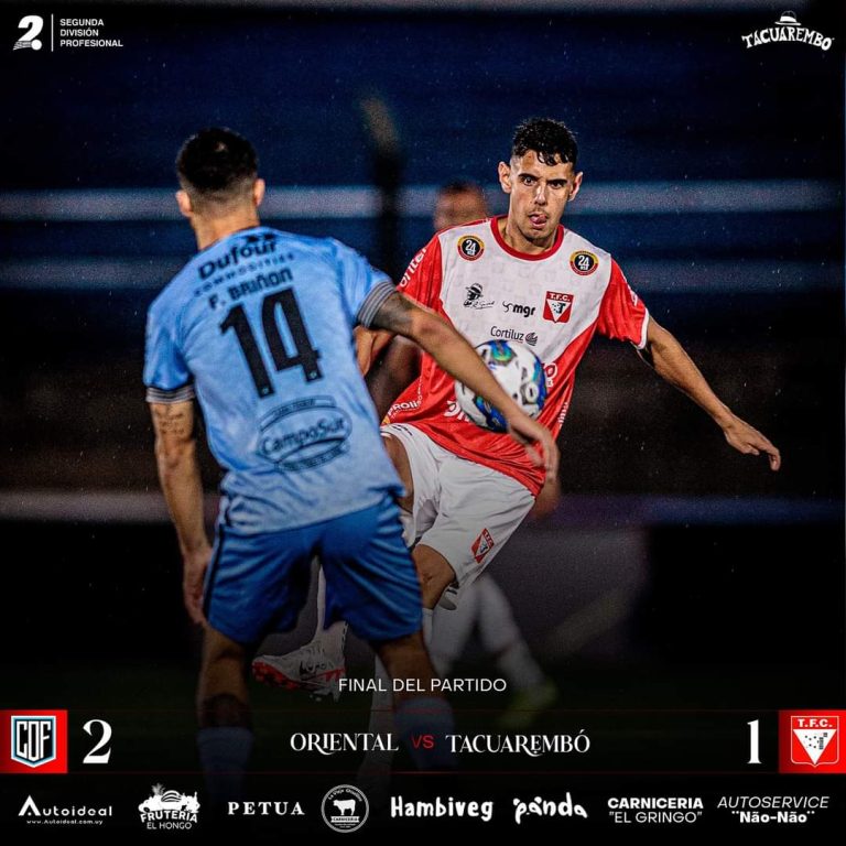 Oriental 2 , Tacuarembó Fútbol Club 1