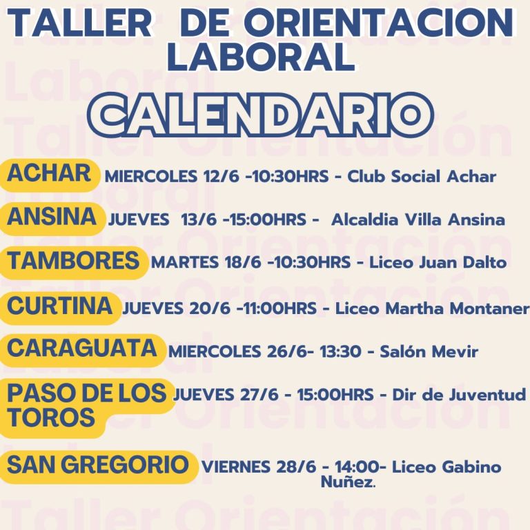 La IDT lanzó los talleres de orientación laboral para jóvenes