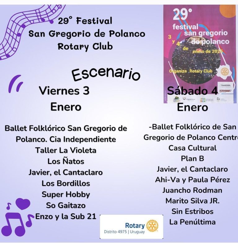 Rambla de San Gregorio con doble circulación por el 29° Festival San Gregorio de Polanco
