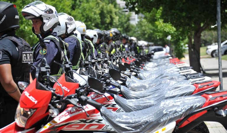Policía Nacional amplía flota vehicular al incorporar 120 motocicletas