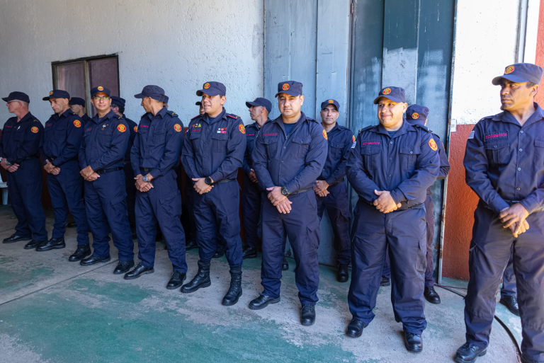 El Destacamento de Bomberos  de Tacuarembó celebró sus 80 años.