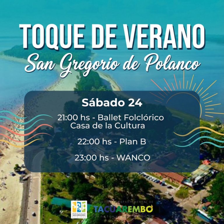 ¡San Gregorio se prepara para otro fin de semana a puro ritmo, playa y sol! 