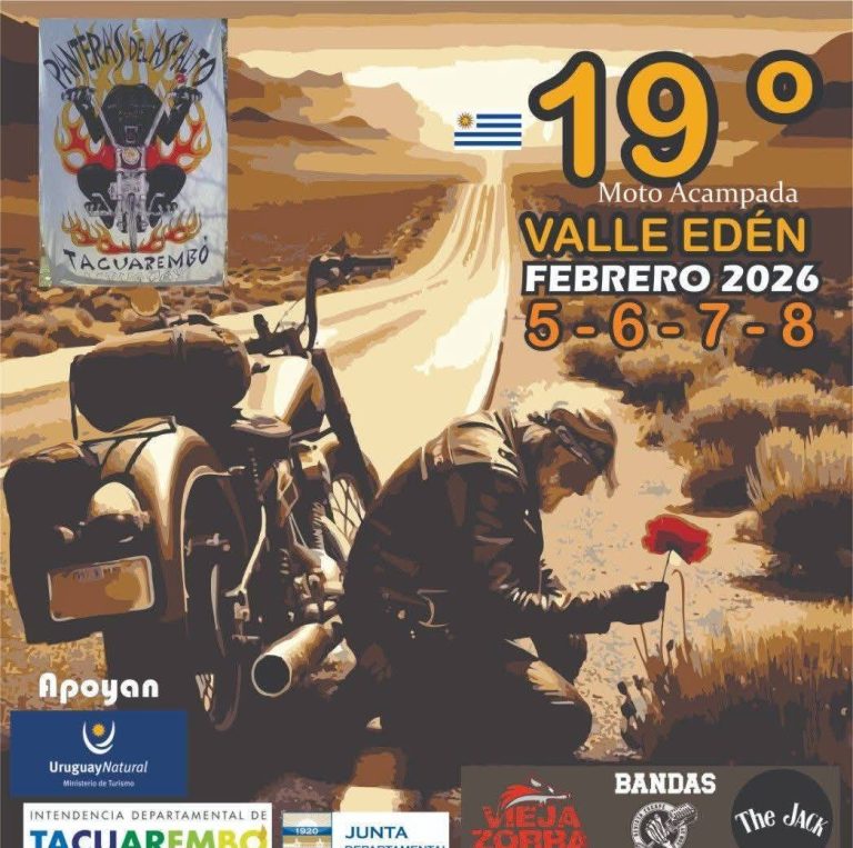 9ª MOTO ACAMPADA – VALLE EDÉN, TACUAREMBÓ, ORGANIZA PANTERAS DEL ASFALTO